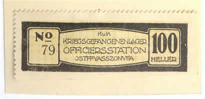 Ostffyasszonyfa Tiszt�llom�s 100 heller