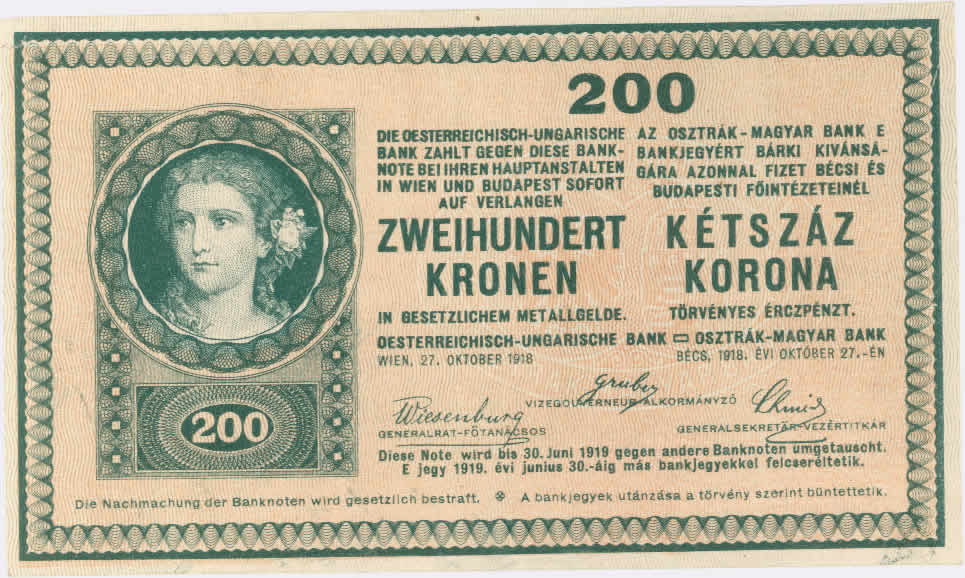 200 K 1918  (Austria) FRONT