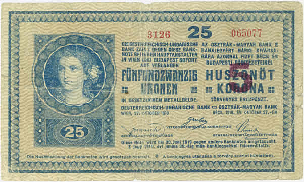 P_13 with "5" handstamp FRONT