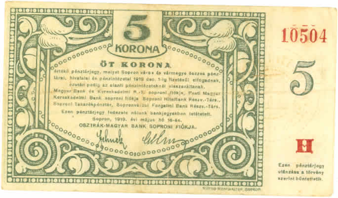 Sopron 5 K FRONT